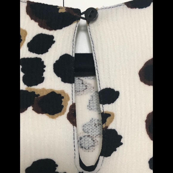 Zara Basic Dalmatian Print Top - Picture 3 of 5